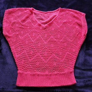 Pink knit shirt